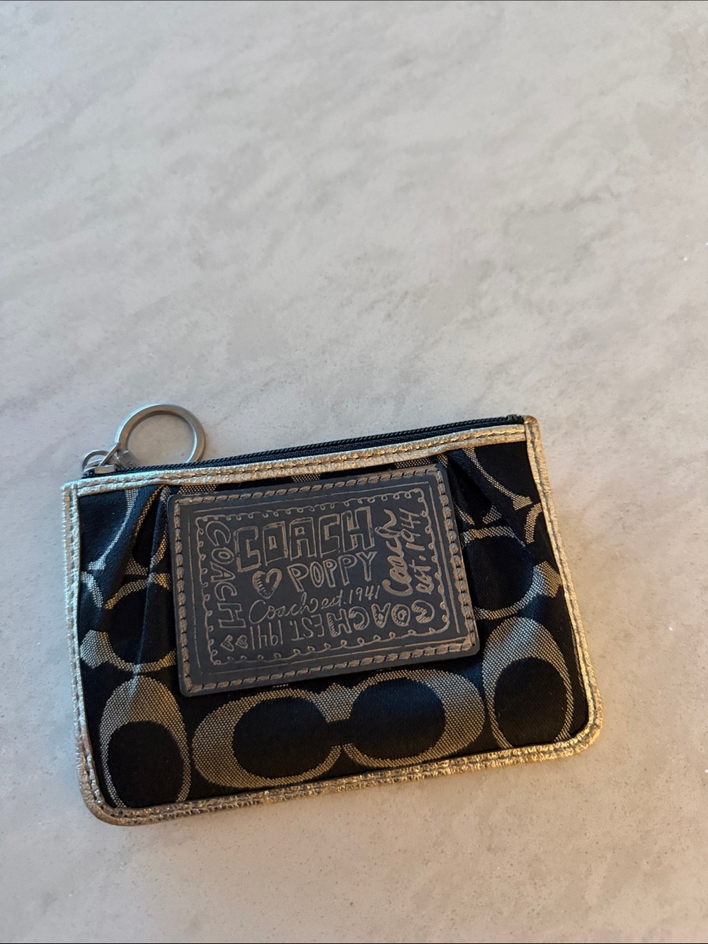 Coach small zip pouch